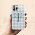 Custom Gingham Name & Initials iPhone Case
